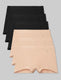 Women's Second Skin Boyshort (6-Pack)::Black/Maple Sugar