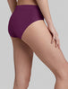 Women's Second Skin High Rise Brief::Dark Purple