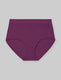Women's Second Skin High Rise Brief::Dark Purple::Swatch