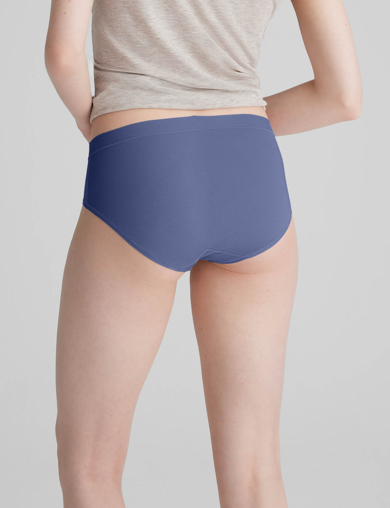 Women's Second Skin High Rise Brief::Vintage Indigo