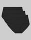 Women's Second Skin High Rise Brief (3-Pack)::Black