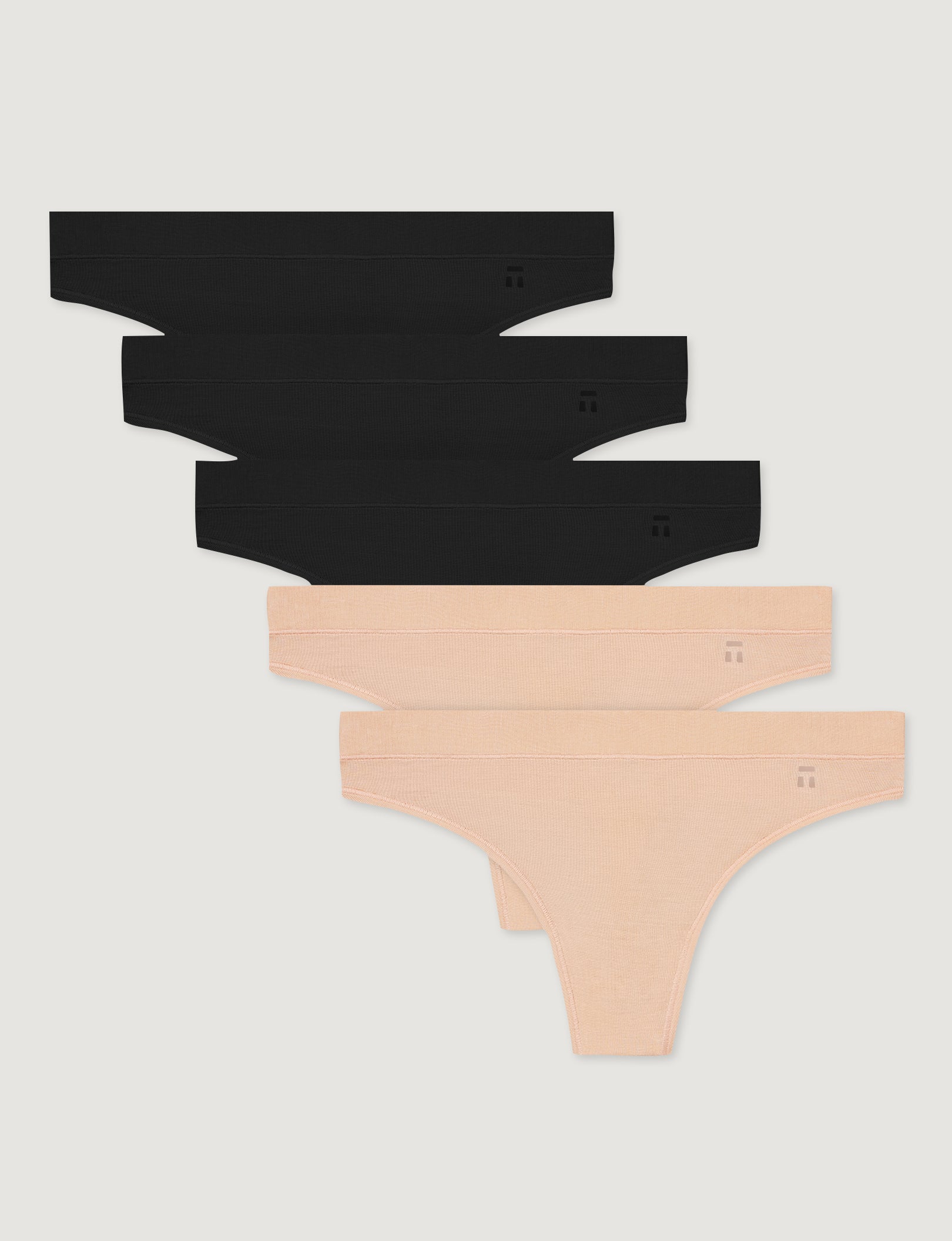Women's Second Skin Thong (5-Pack)