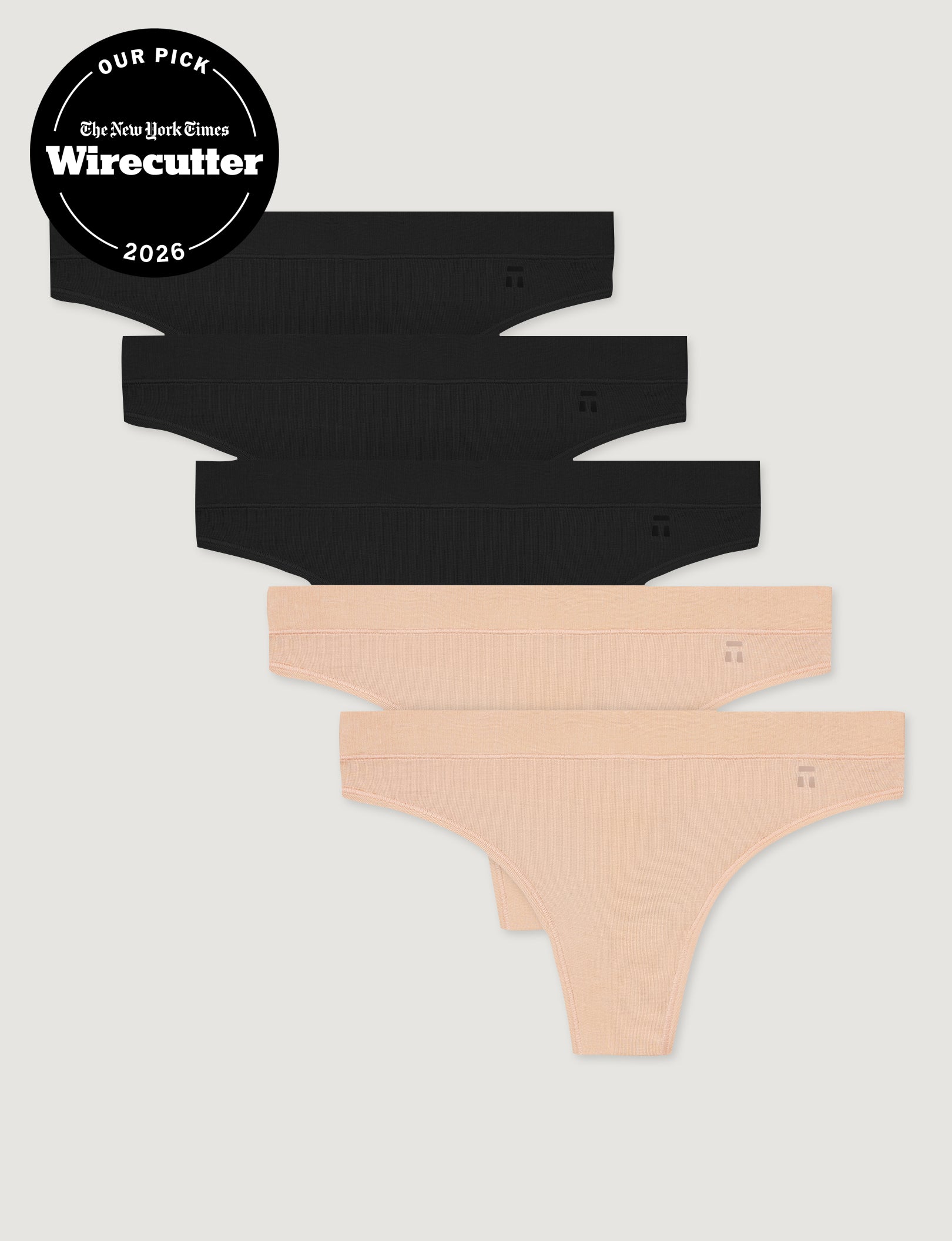 Women's Second Skin Thong (5-Pack)