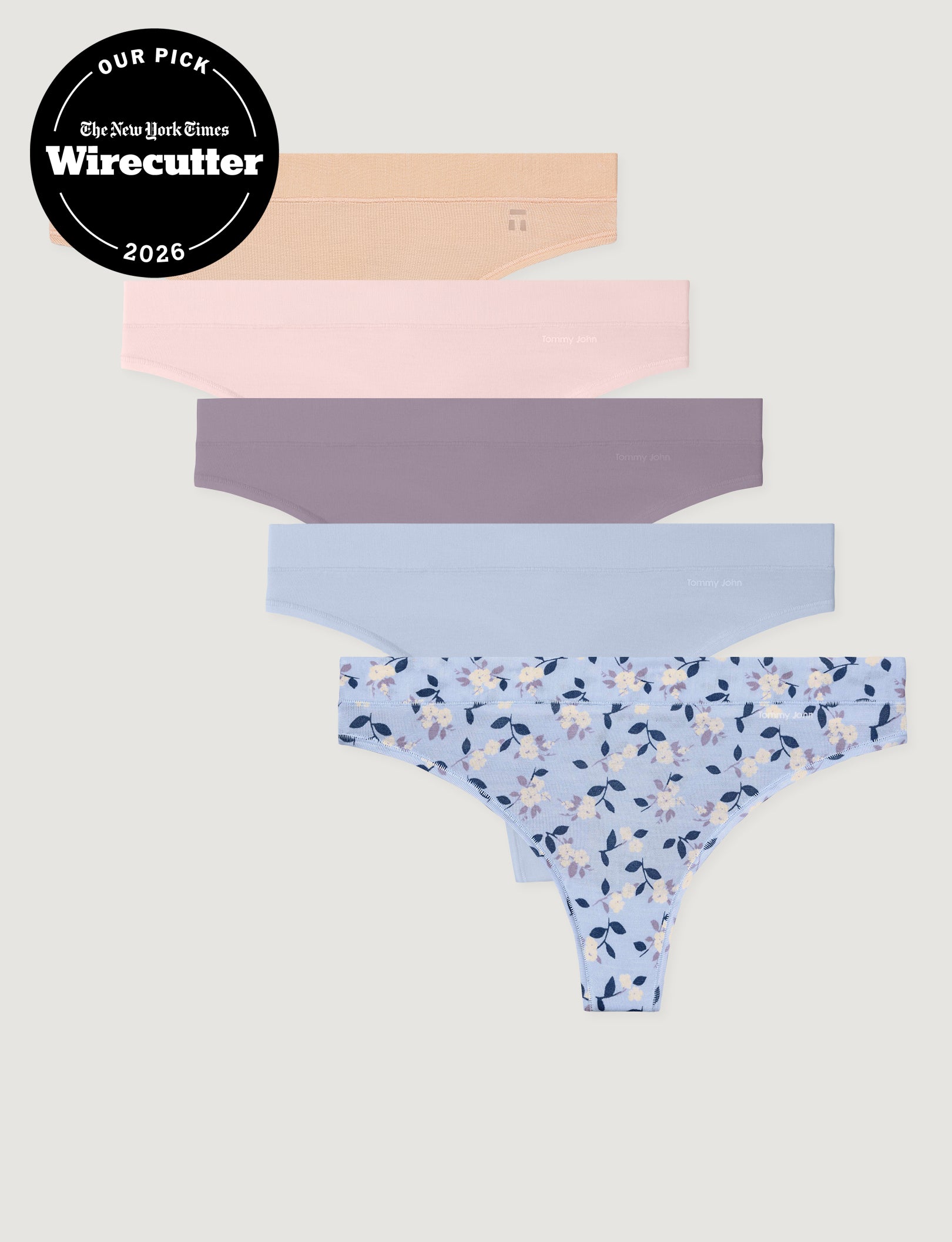 Women's Second Skin Thong (5-Pack)