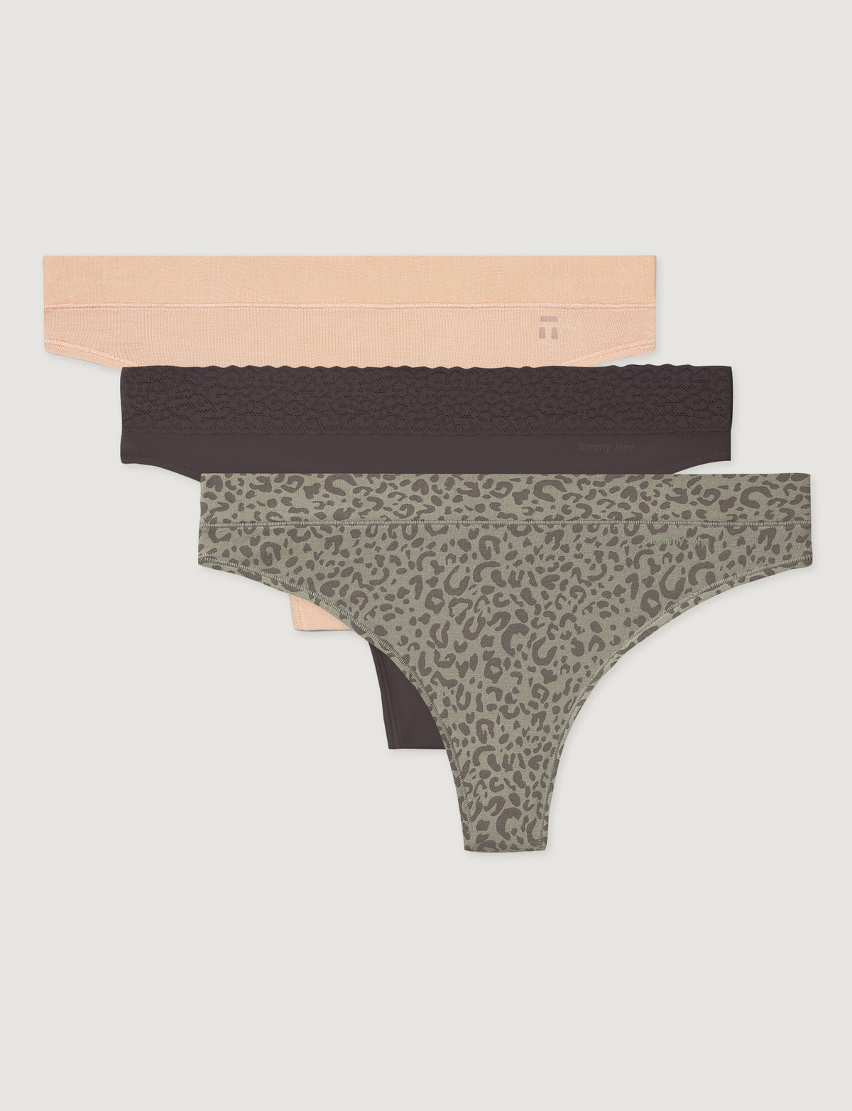 Women's Second Skin Thong, Lace Mix (3-Pack)
