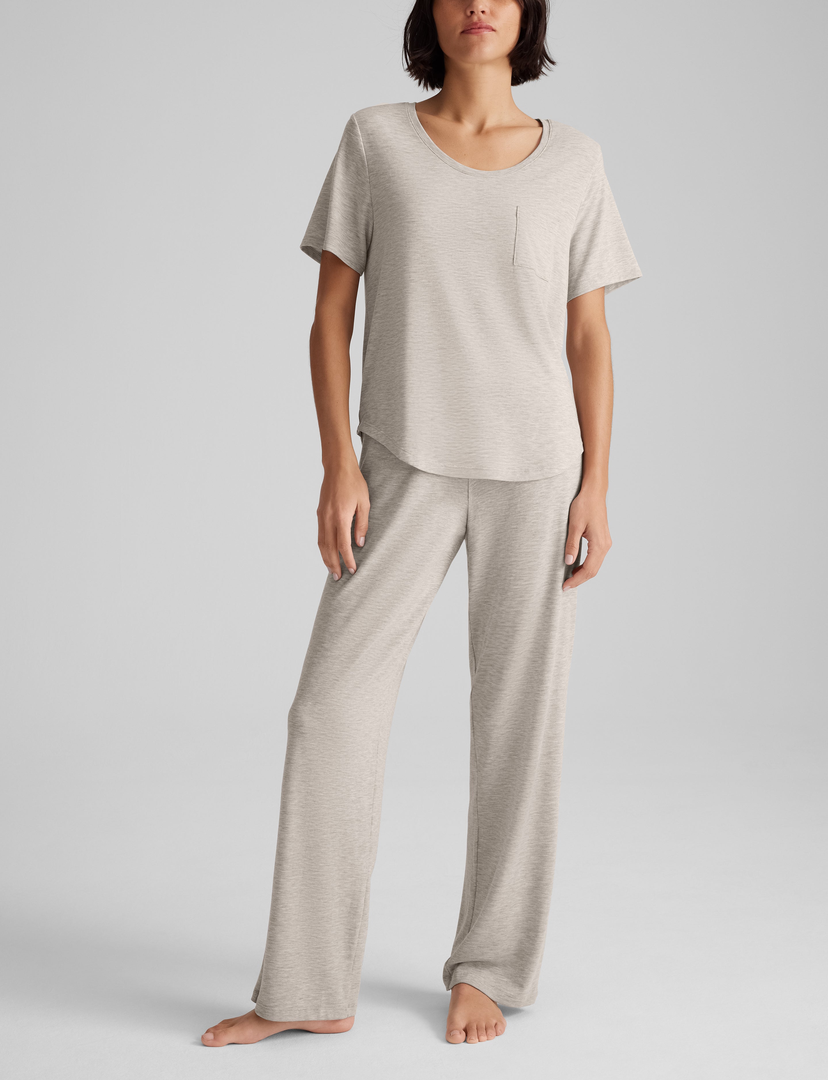 Women's Second Skin Sleep Pocket Tee & Pant Set