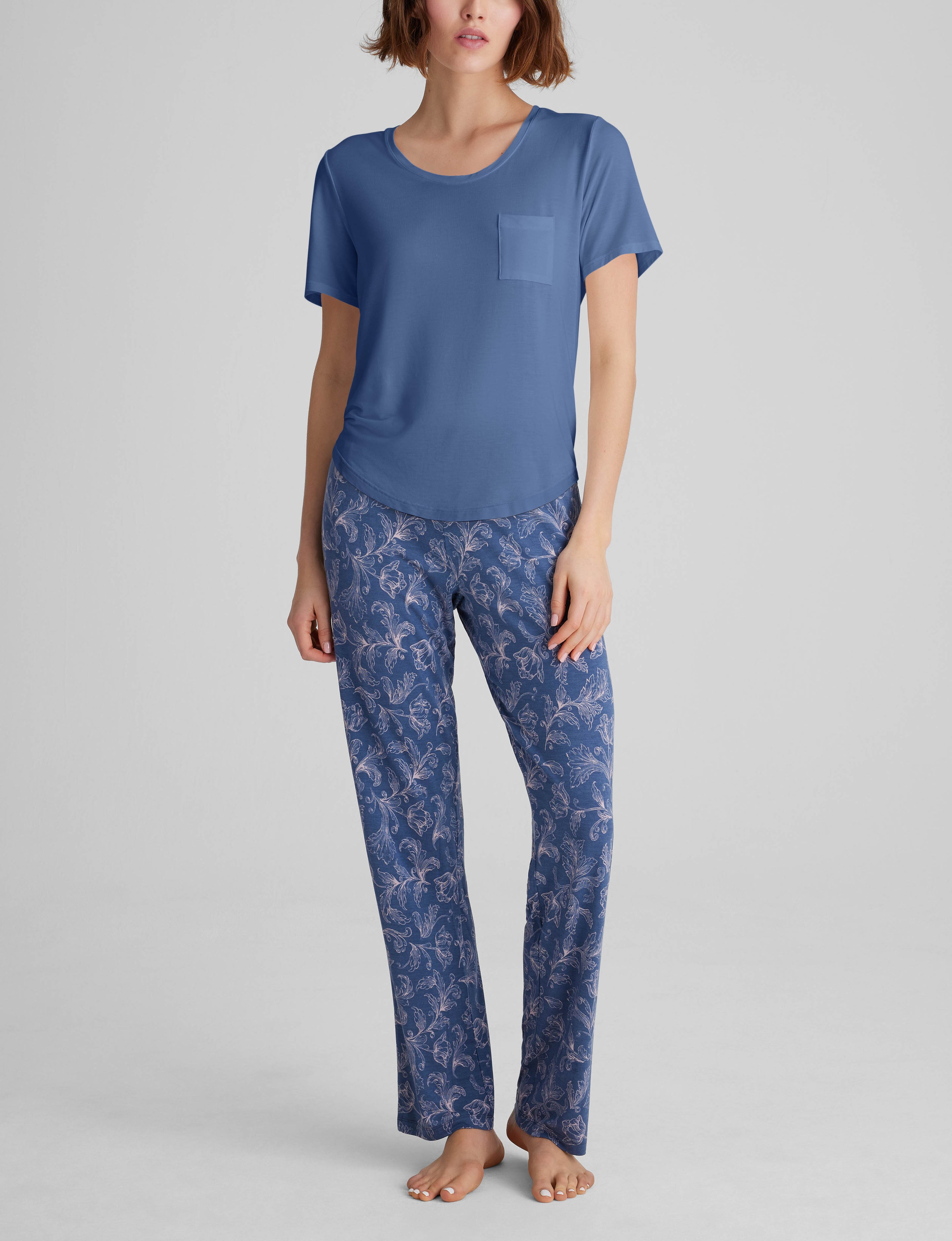 Women's Second Skin Sleep Pocket Tee & Pant Set