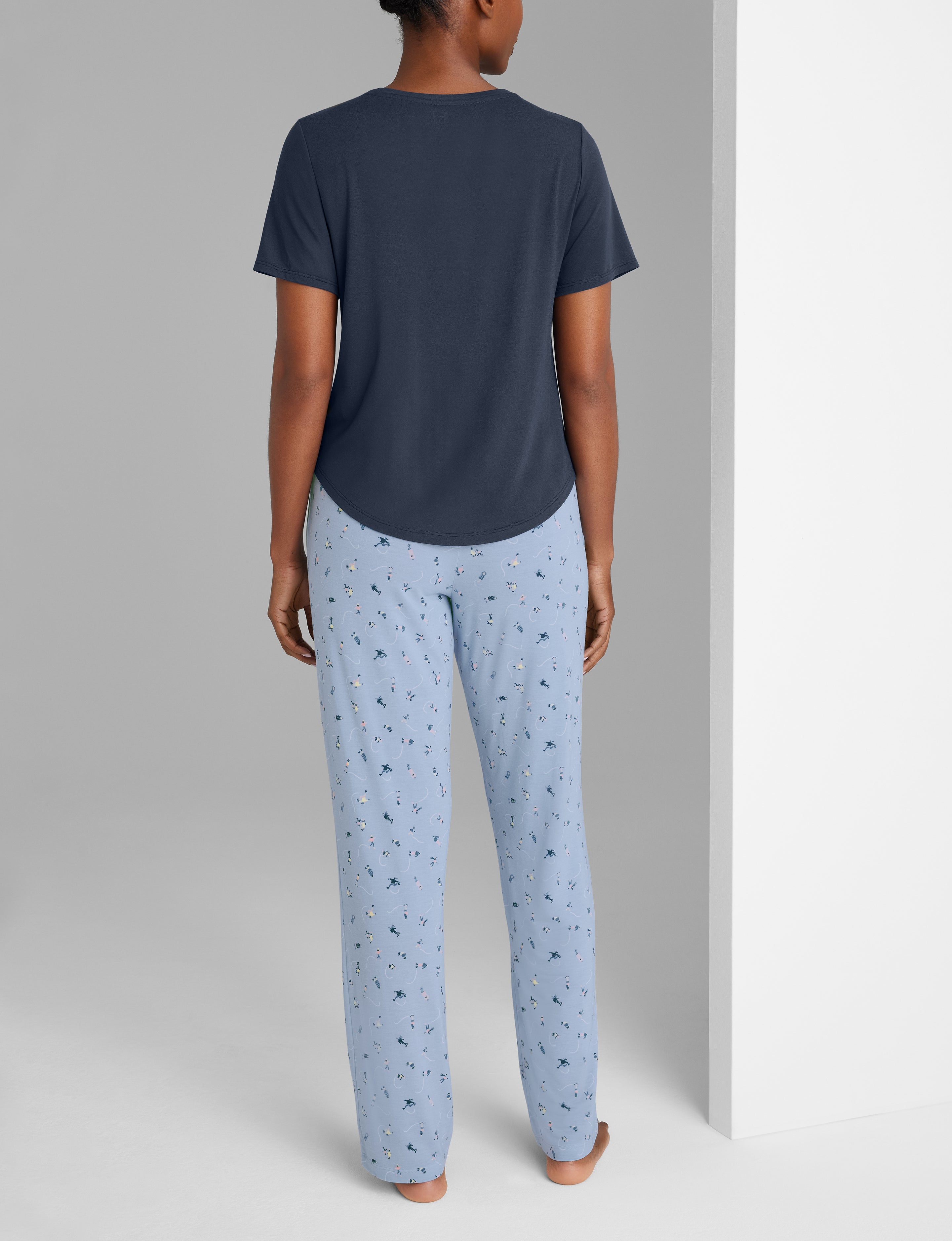 Women's Second Skin Sleep Pocket Tee & Pant Set