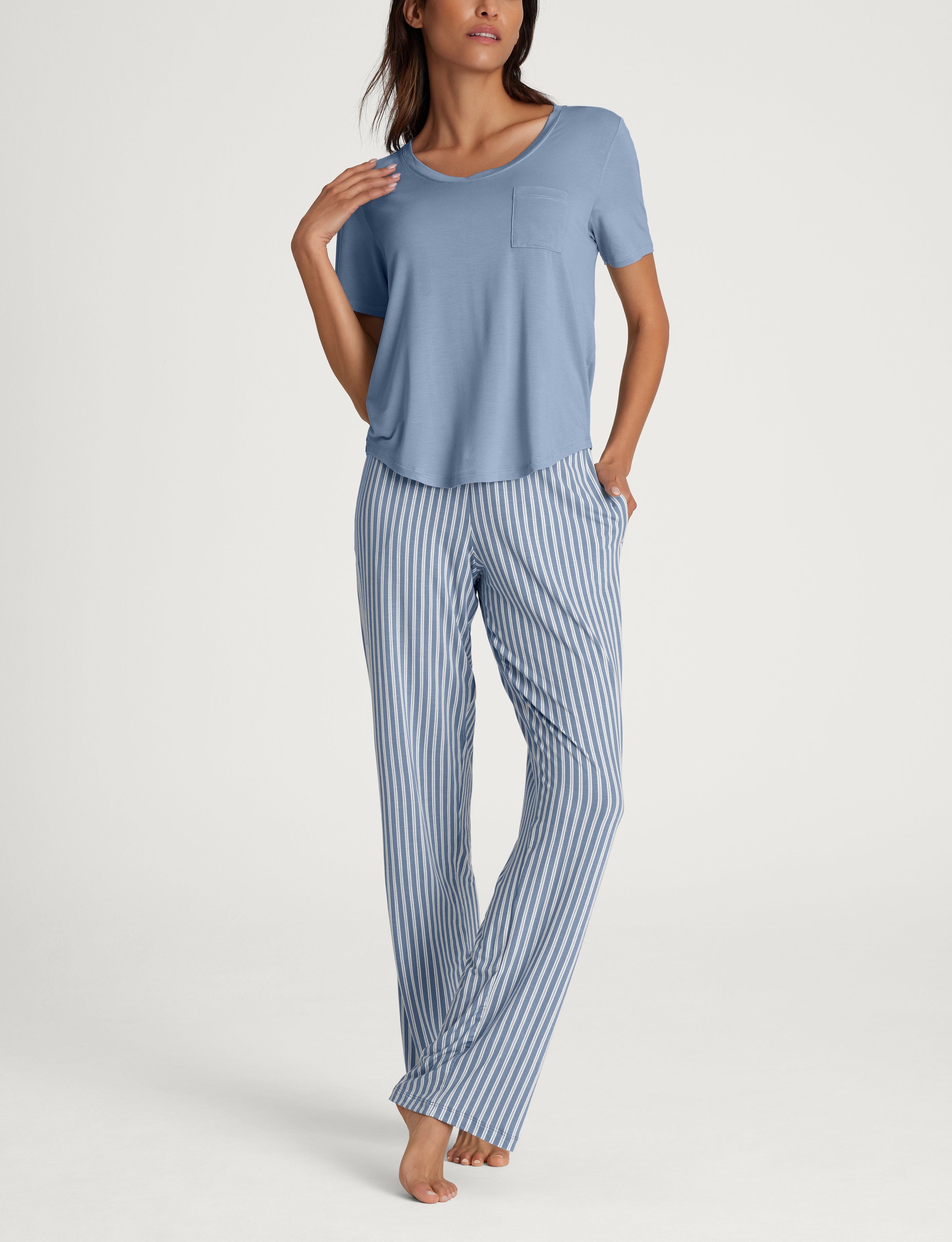 Women's Second Skin Sleep Pocket Tee & Pant Set