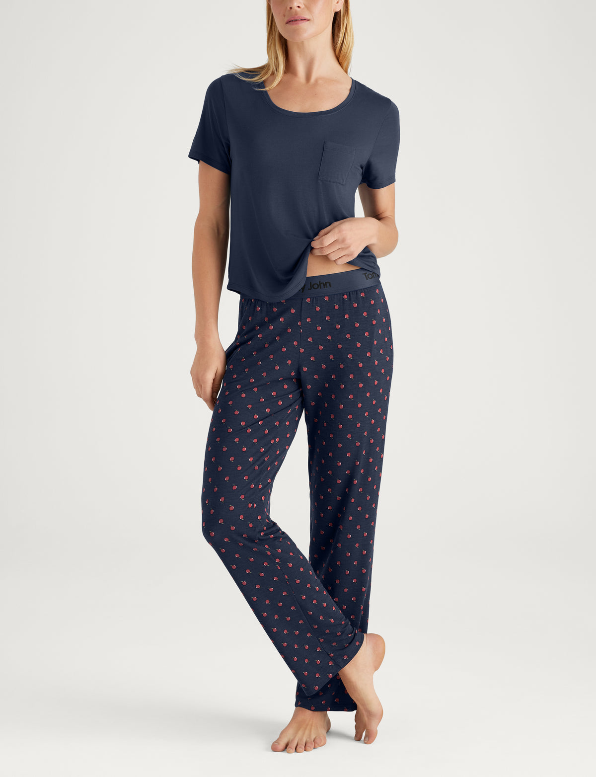 Women's Second Skin Sleep Pocket Tee & Pant Set