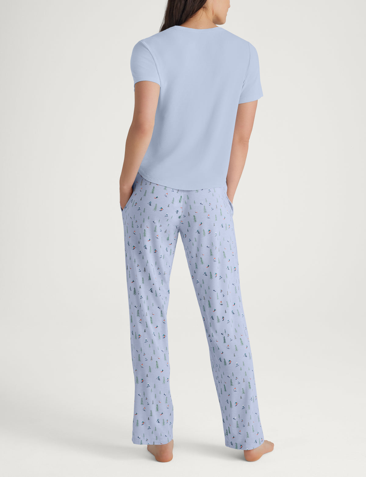 Women's Second Skin Sleep Pocket Tee & Pant Set