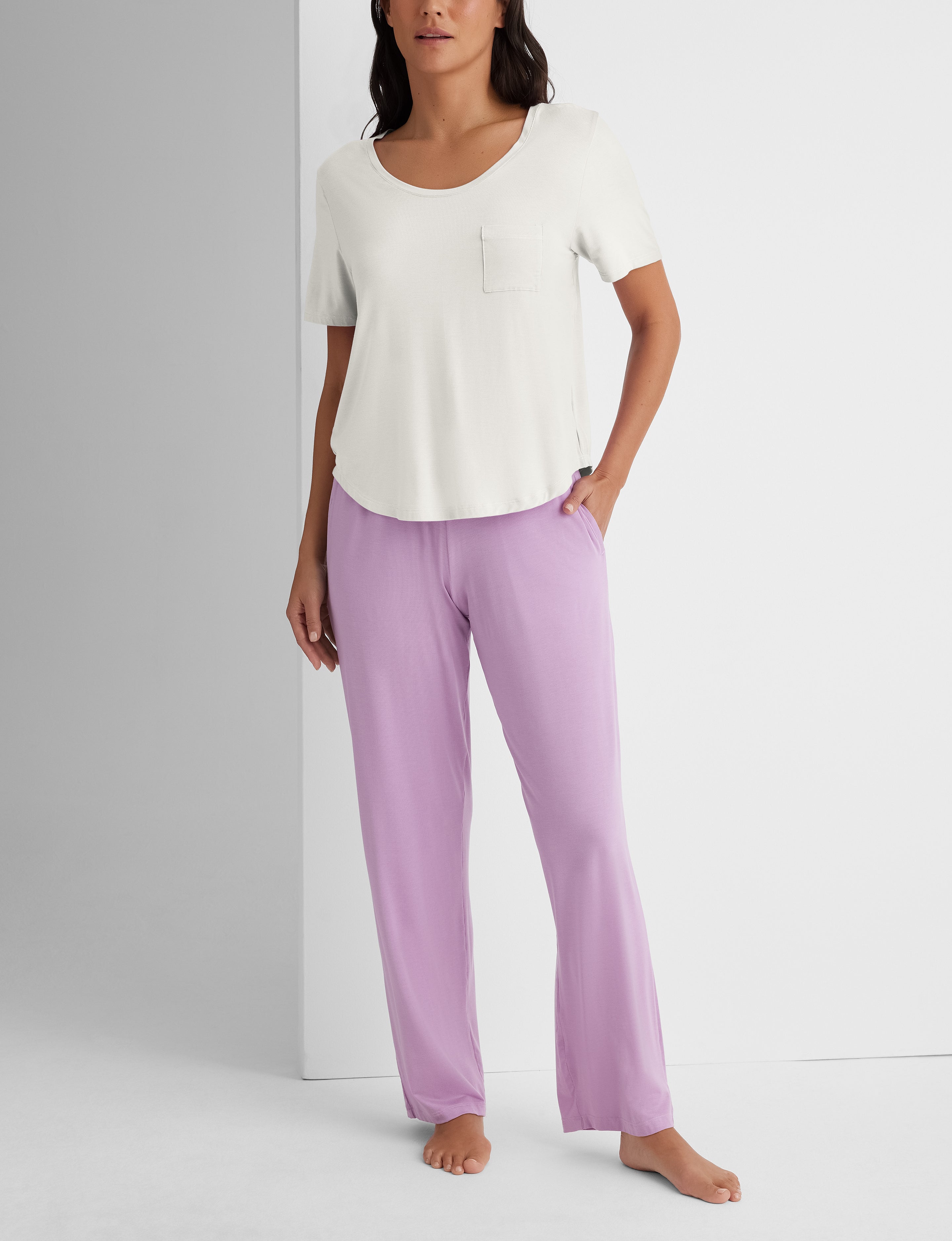 Women's Second Skin Sleep Pocket Tee & Pant Set