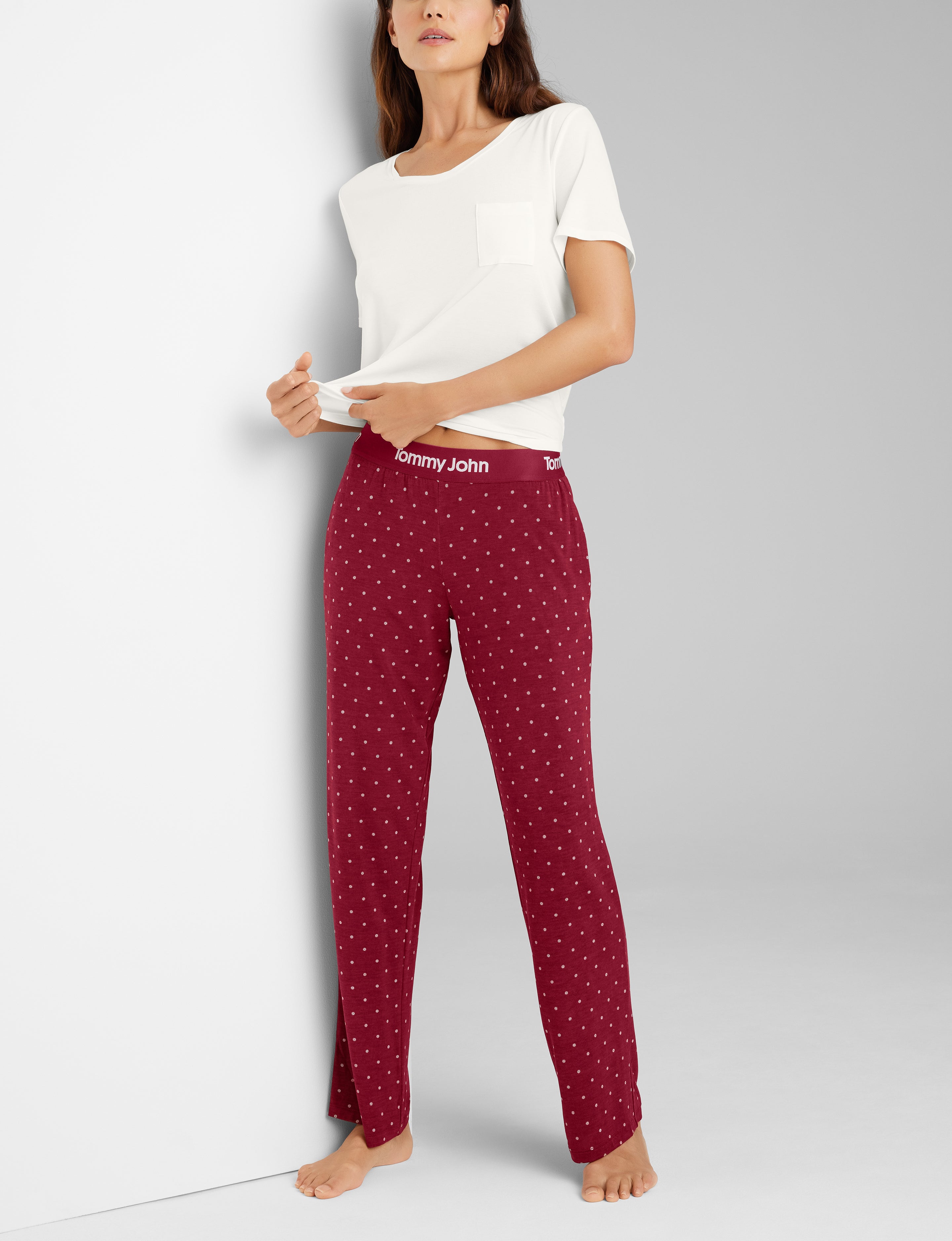 Women's Second Skin Sleep Pocket Tee & Pant Set