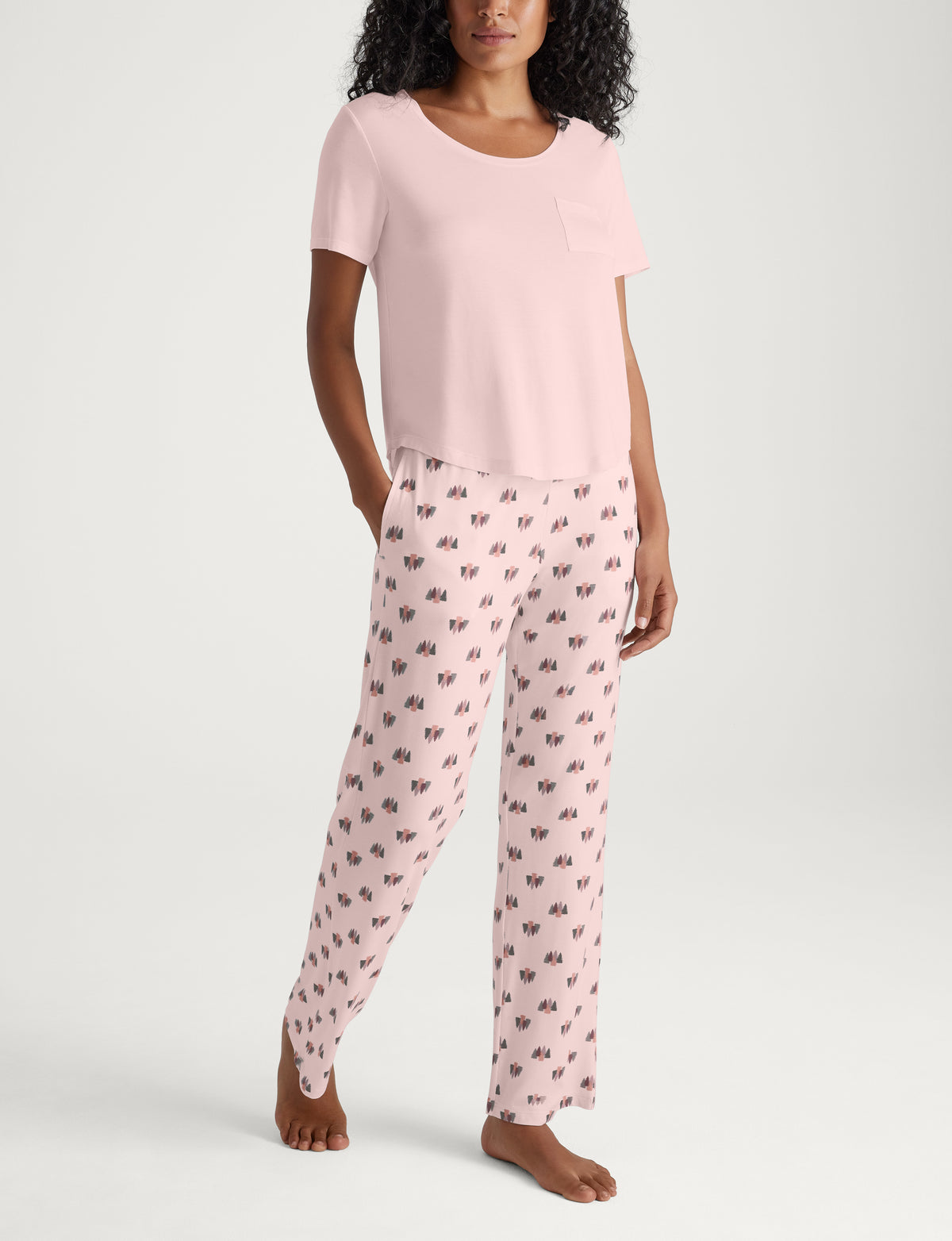 Women's Second Skin Sleep Pocket Tee & Pant Set