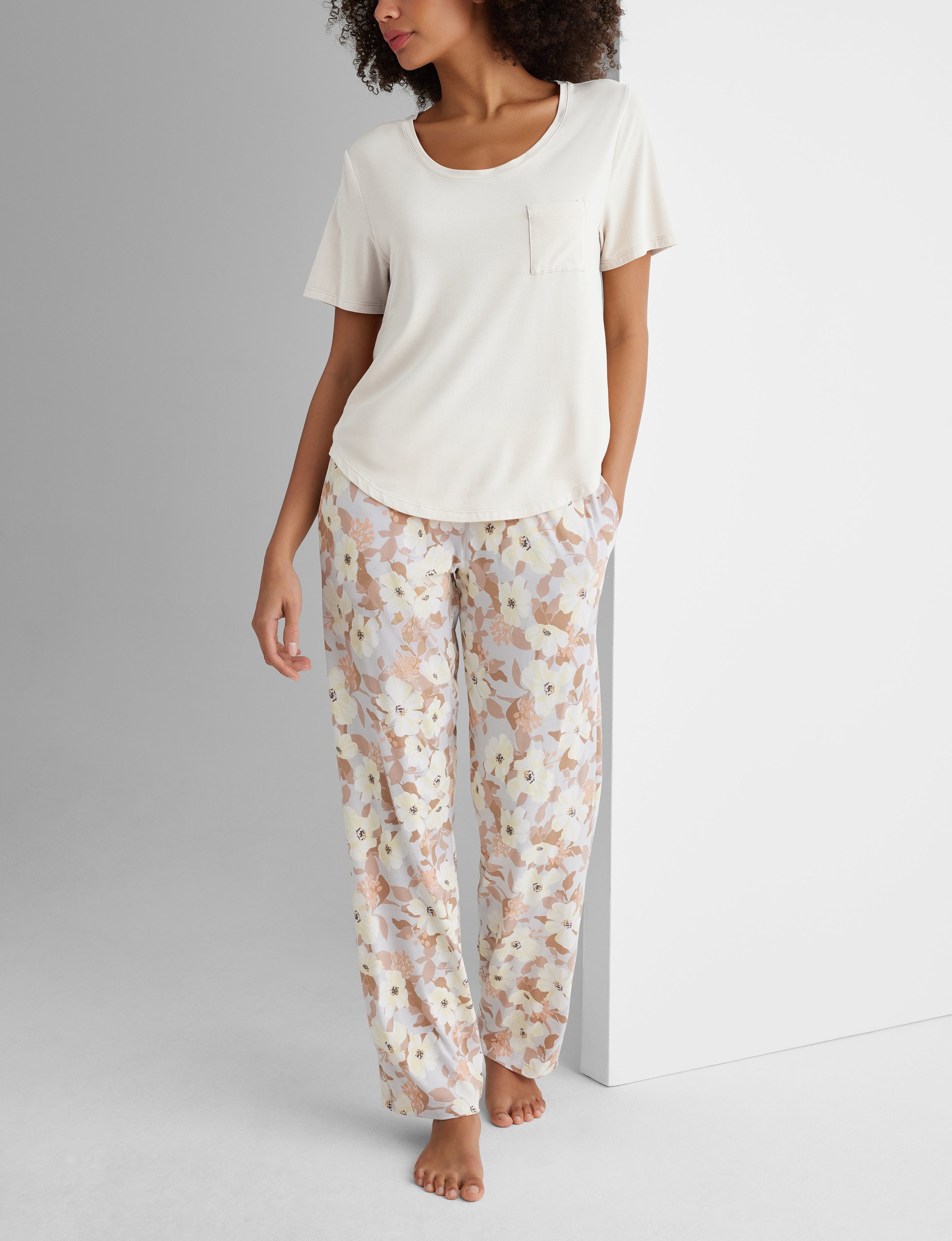 Women's Second Skin Sleep Pocket Tee & Pant Set