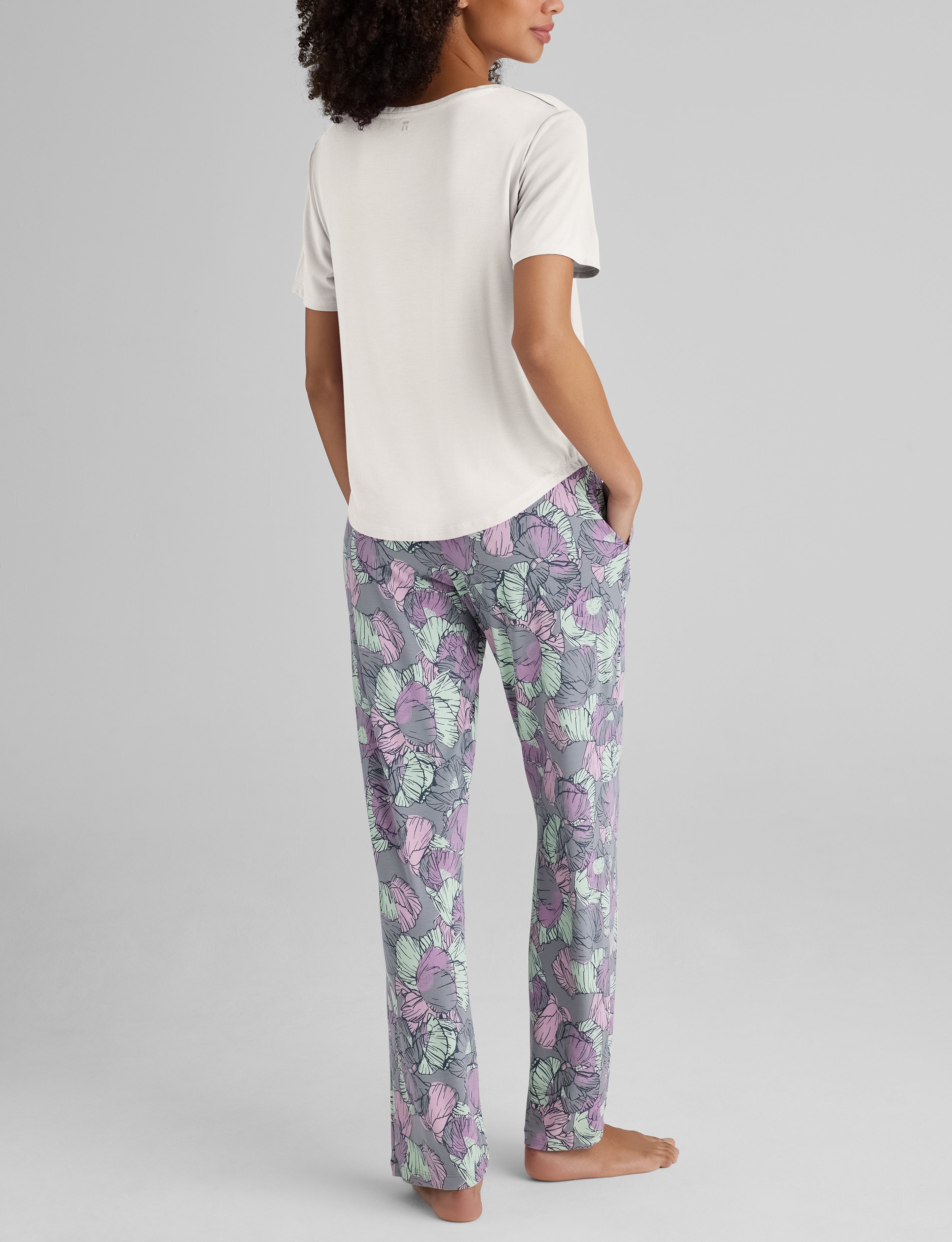 Women's Second Skin Sleep Pocket Tee & Pant Set