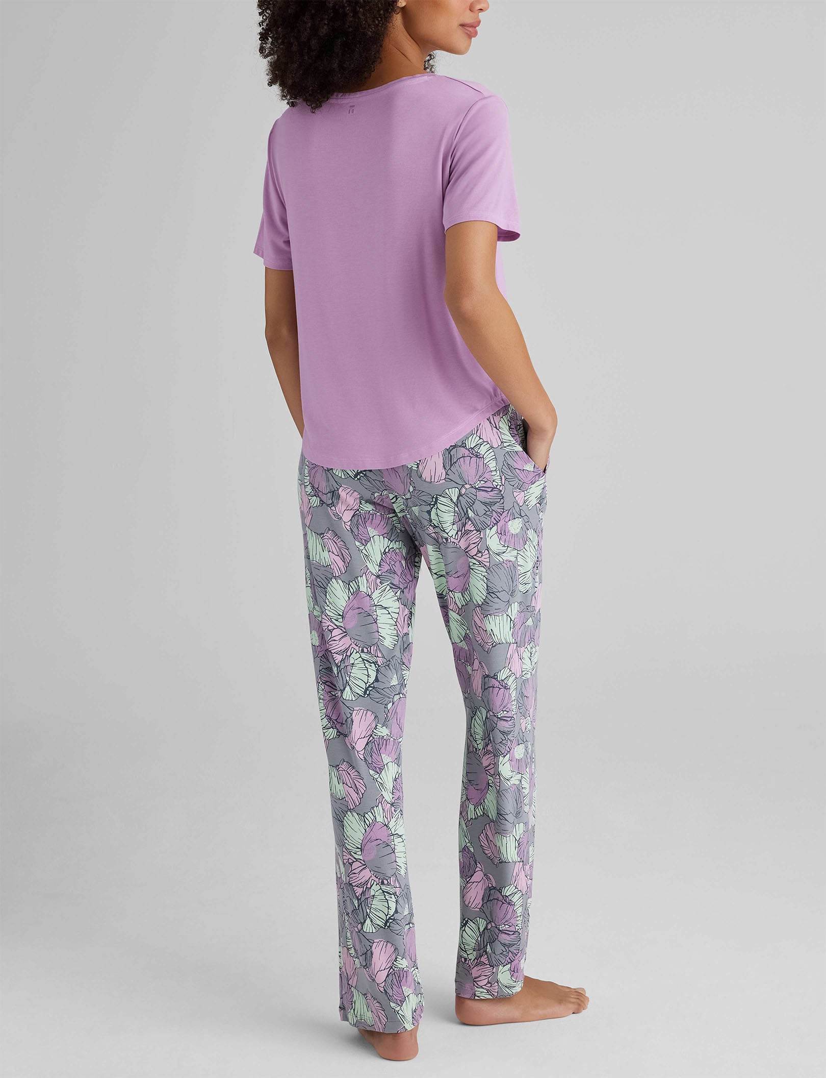 Women's Second Skin Sleep Pocket Tee & Pant Set