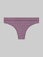 Women's Second Skin Thong::Plum Purple Modern Wave::Swatch