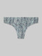 Women's Second Skin Thong::Surf Spray Striped Leaves::Swatch