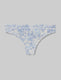 Women's Second Skin Thong::Blue Scattered Floral::Swatch
