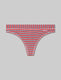 Women's Second Skin Thong::Valiant Poppy Balanced Stripe::Swatch