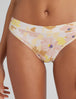 Women's Second Skin Thong::Bisque Soft Floral