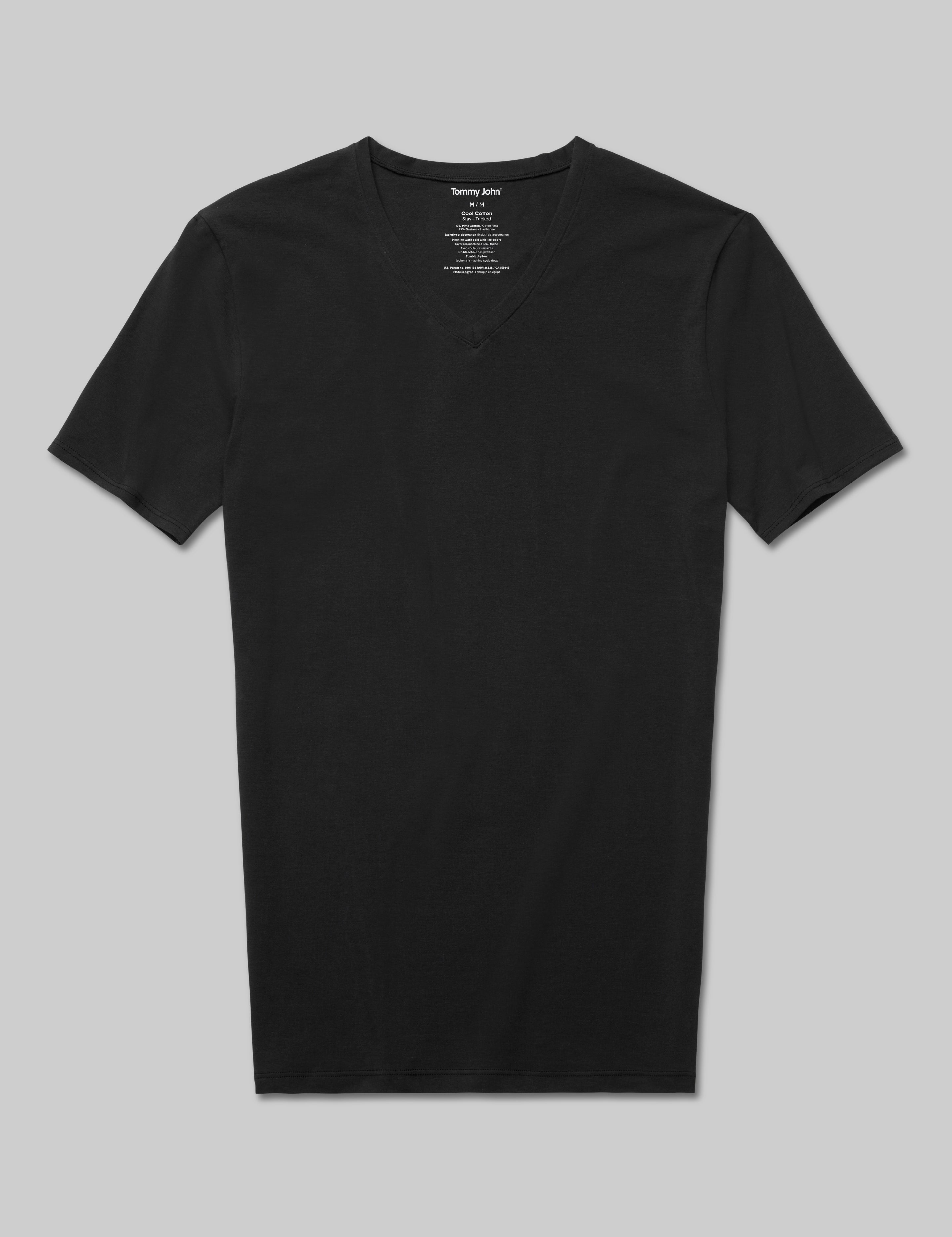 Cool Cotton High V-Neck Stay-Tucked Undershirt