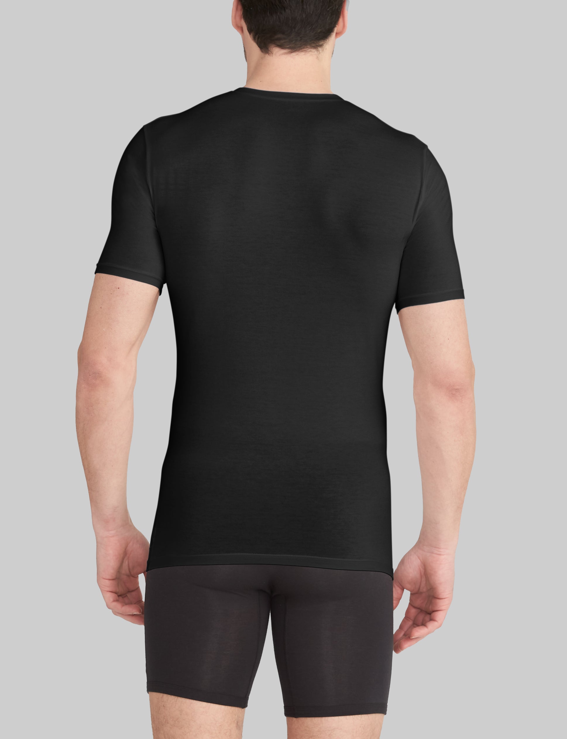 Second Skin High V-Neck Stay-Tucked Undershirt (3-Pack)
