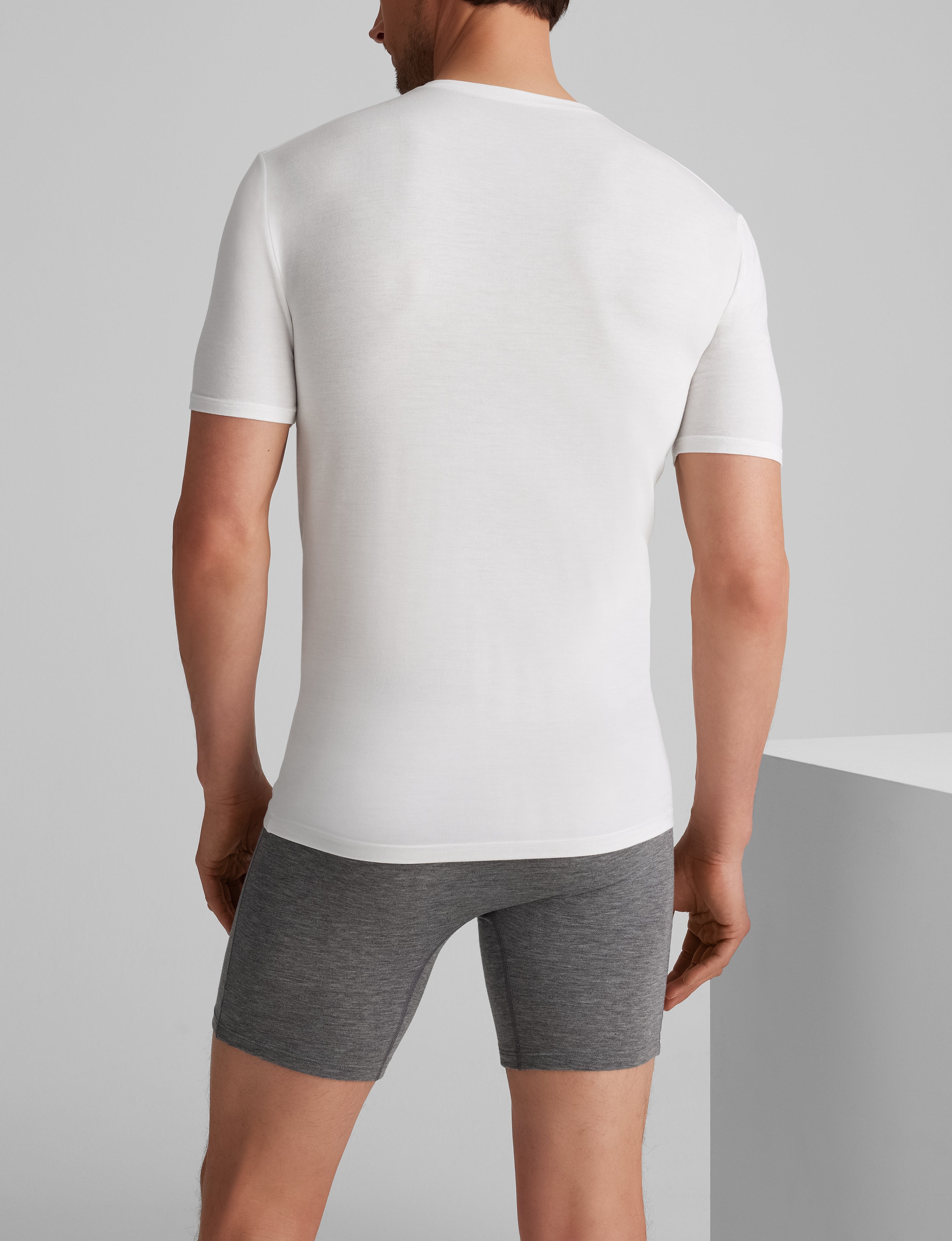 Second Skin High V-Neck Stay-Tucked Undershirt (3-Pack)