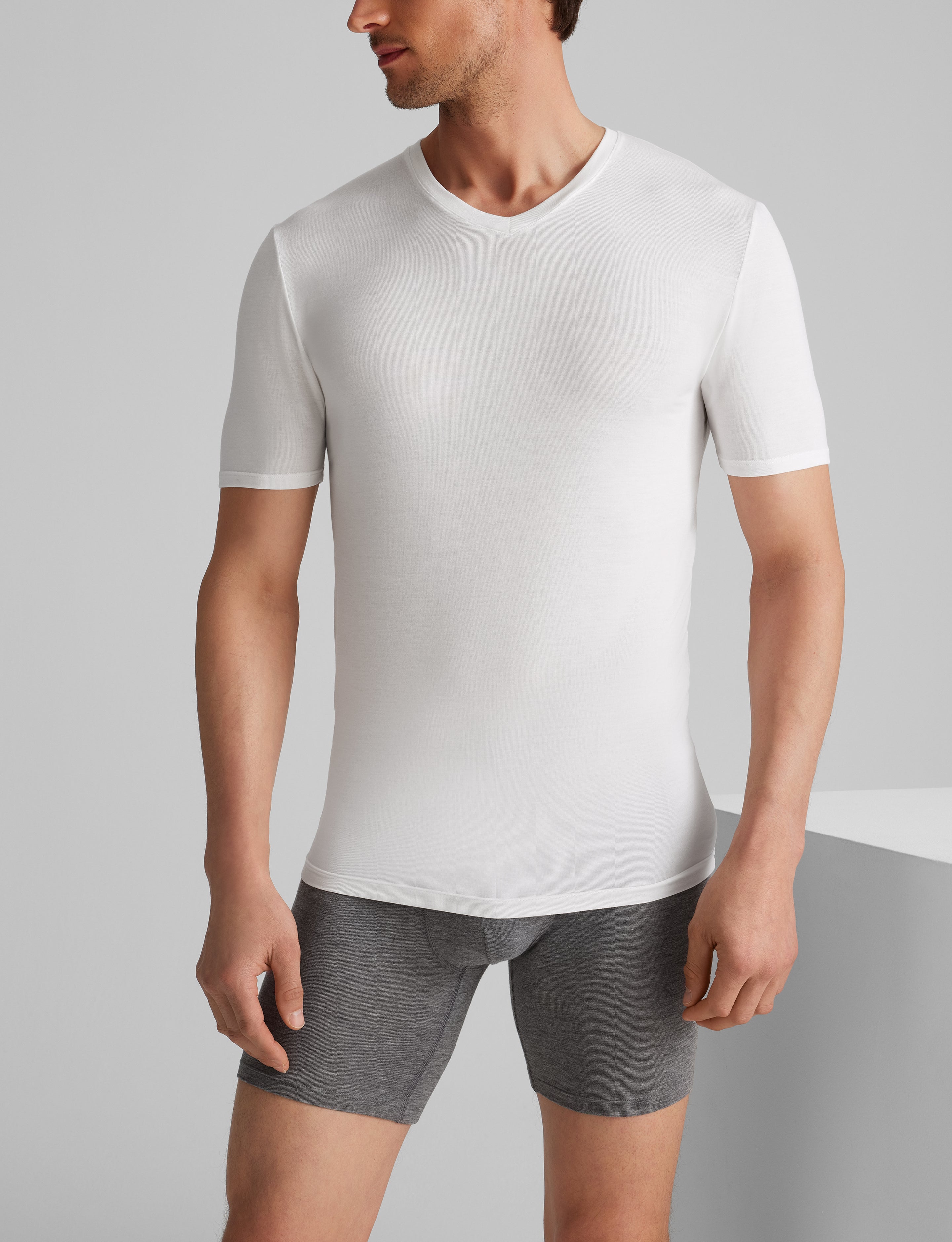 Second Skin High V-Neck Stay-Tucked Undershirt (6-Pack)