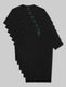Second Skin High V-Neck Stay-Tucked Undershirt (6-Pack)::Black
