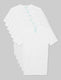 Second Skin High V-Neck Stay-Tucked Undershirt (6-Pack)::White