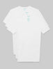 Second Skin High V-Neck Stay-Tucked Undershirt (3-Pack)::White