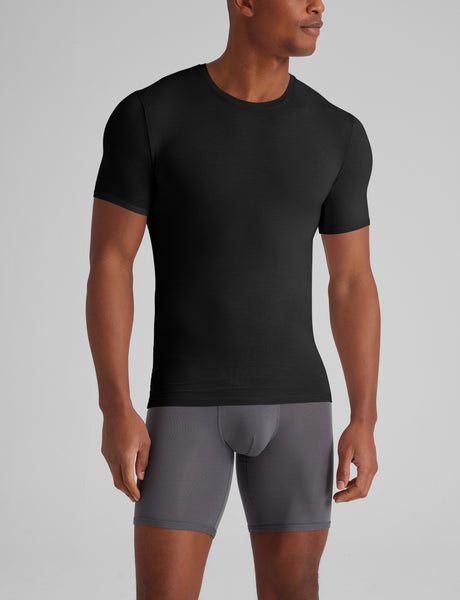 Second Skin Crew Neck Stay-Tucked Undershirt – Tommy John