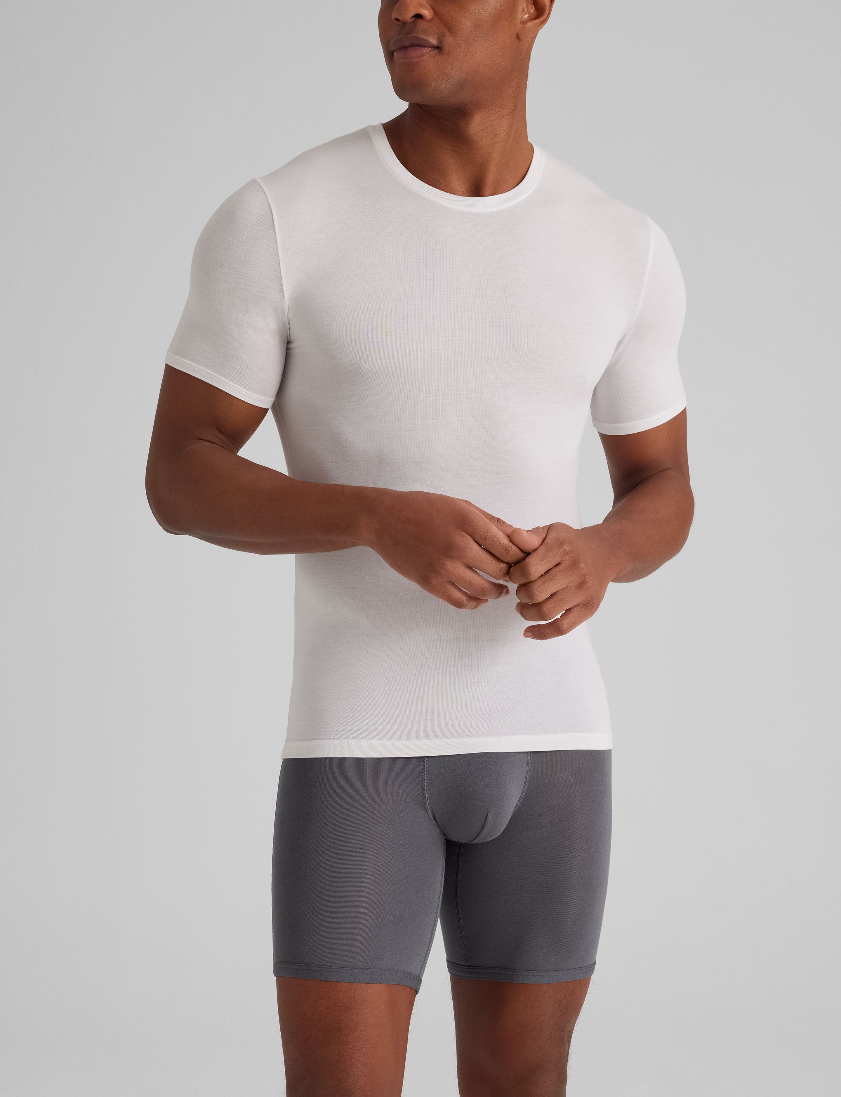 Second Skin Crew Neck Stay-Tucked Undershirt