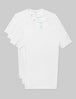 Second Skin Crew Neck Stay-Tucked Undershirt (3-Pack)::White