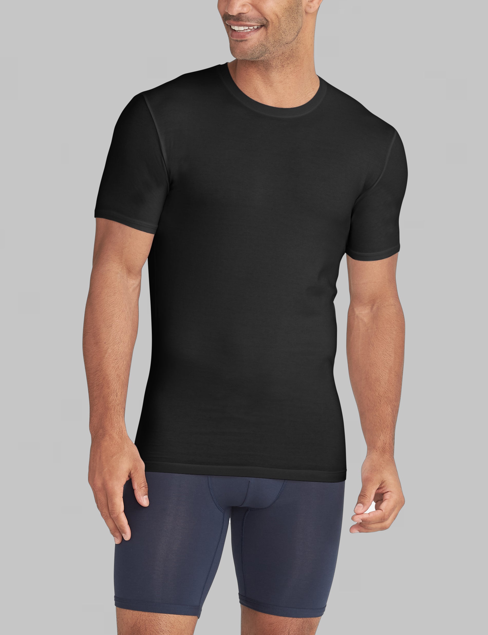 Cool Cotton Crew Neck Stay-Tucked Undershirt (3-Pack)