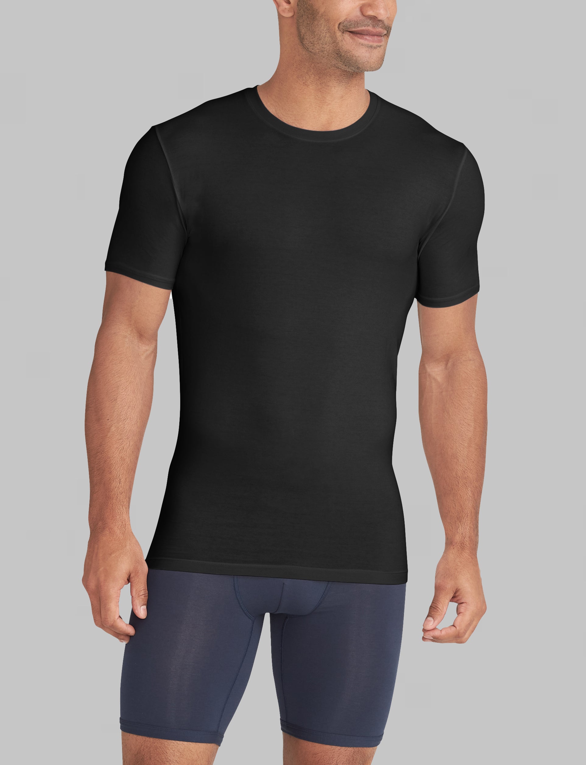 Cool Cotton Crew Neck Stay-Tucked Undershirt