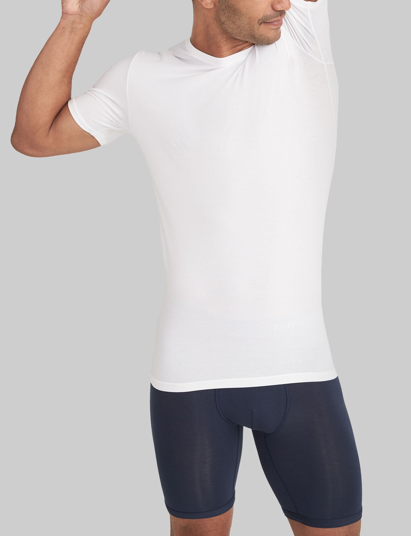Cool Cotton Crew Neck Stay-Tucked Undershirt (3-Pack)