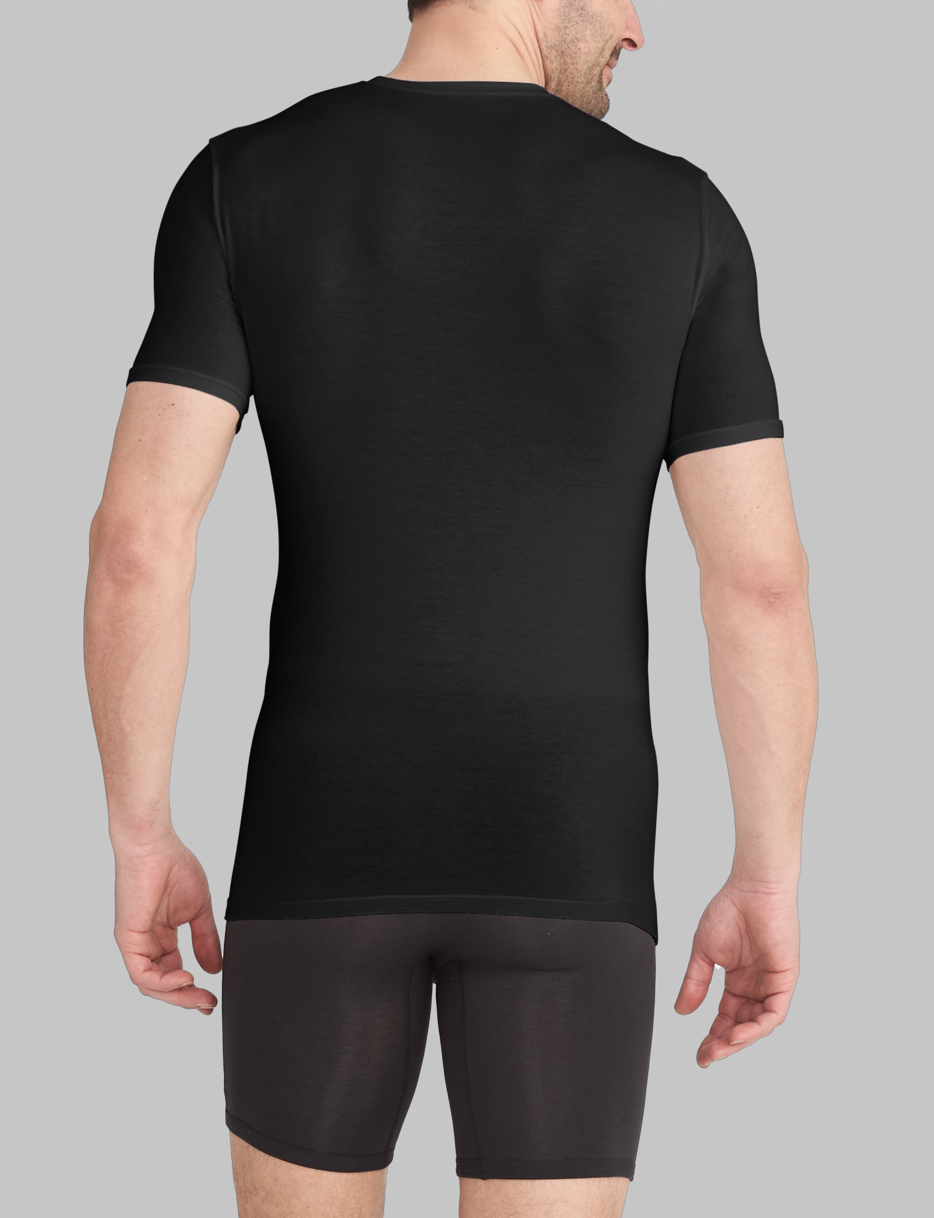 Cool Cotton Deep V-Neck Stay-Tucked Undershirt