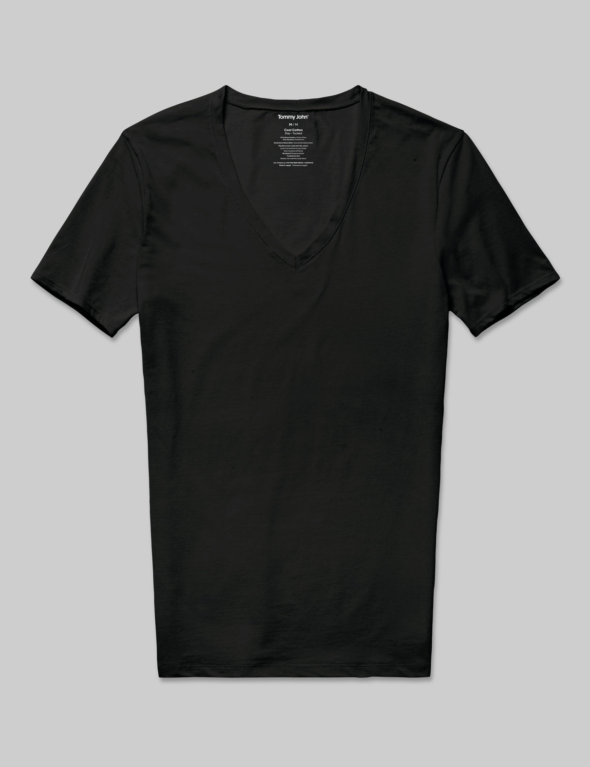 Cool Cotton Deep V-Neck Stay-Tucked Undershirt
