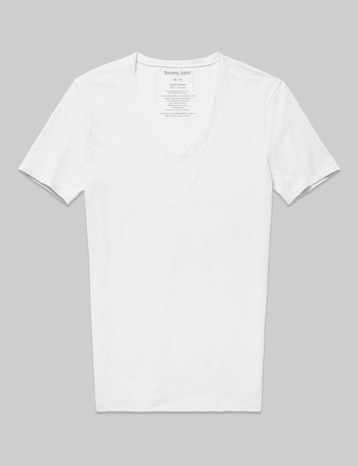 Cool Cotton Deep V-Neck Stay-Tucked Undershirt