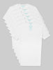 Second Skin Deep V-Neck Stay-Tucked Undershirt (6-Pack)::White