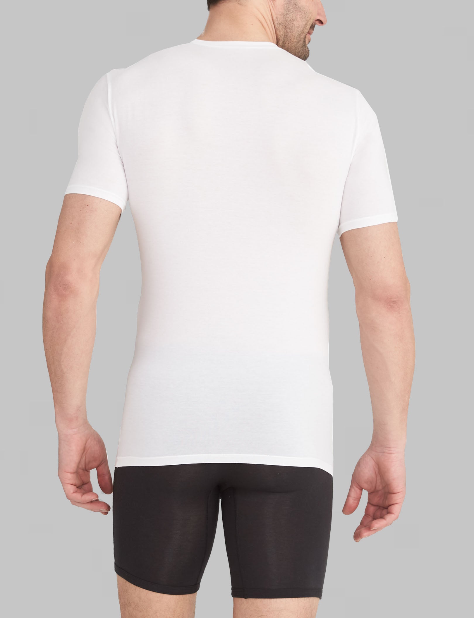 Cool Cotton Deep V-Neck Undershirt (3-Pack)