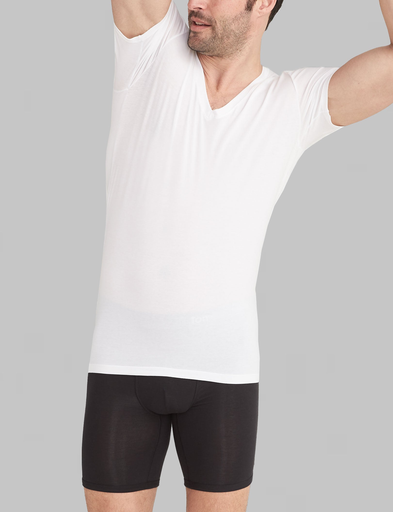Cool Cotton Deep V-Neck Undershirt (3-Pack)