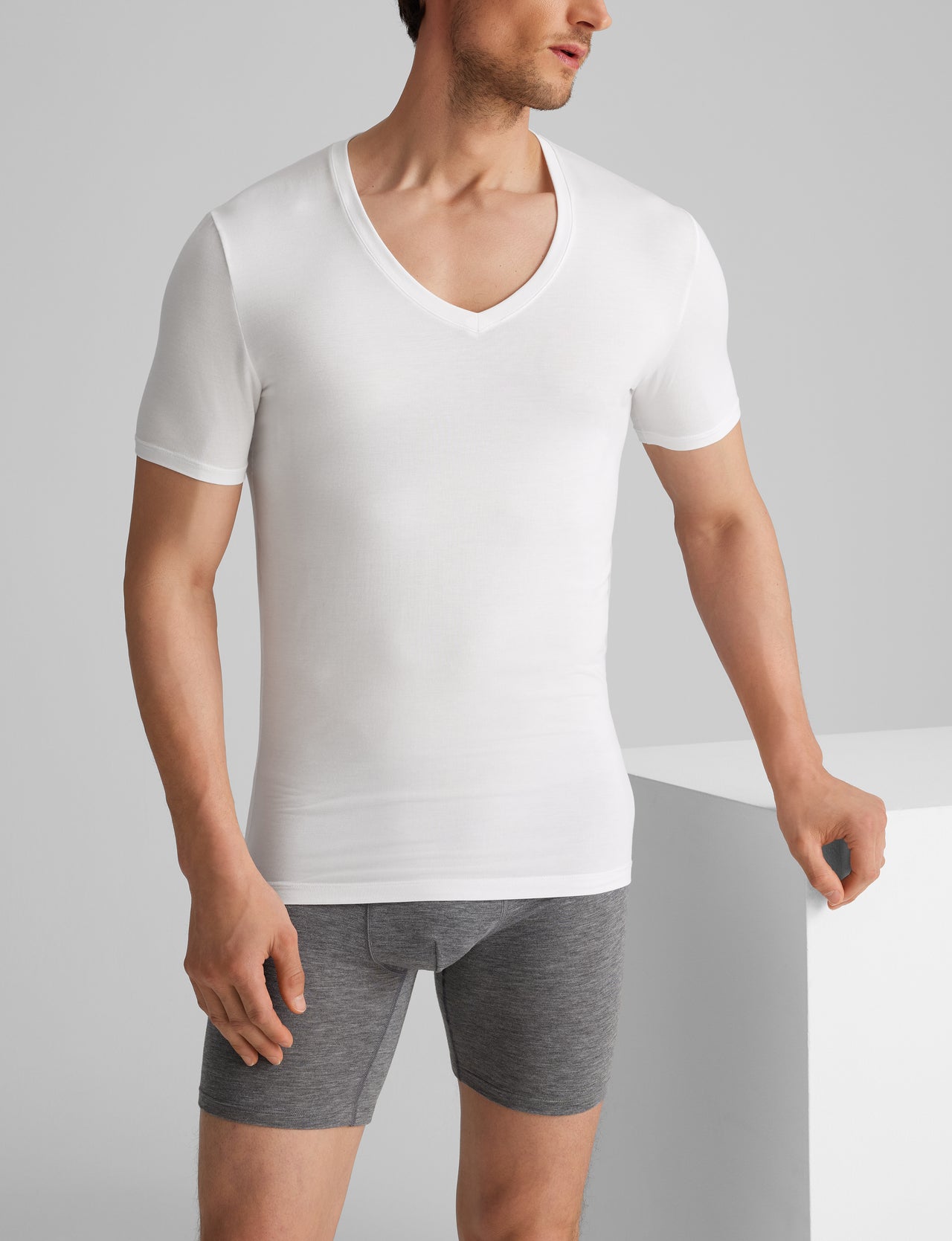 Men's Deep V-Neck Undershirts  Tommy John