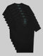 Second Skin Deep V-Neck Stay-Tucked Undershirt (6-Pack)::Black