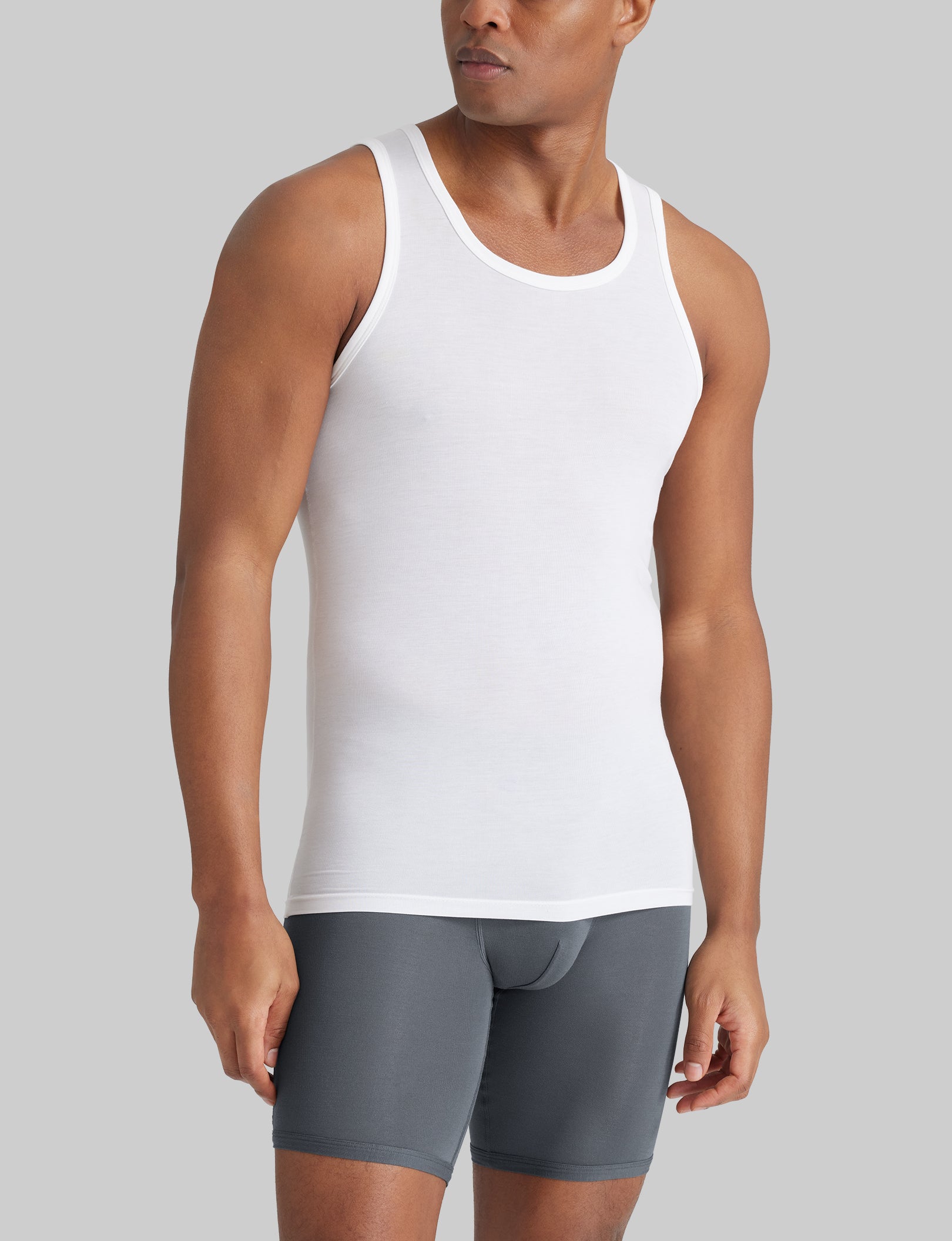 Second Skin Tank Stay-Tucked Undershirt (3-Pack)