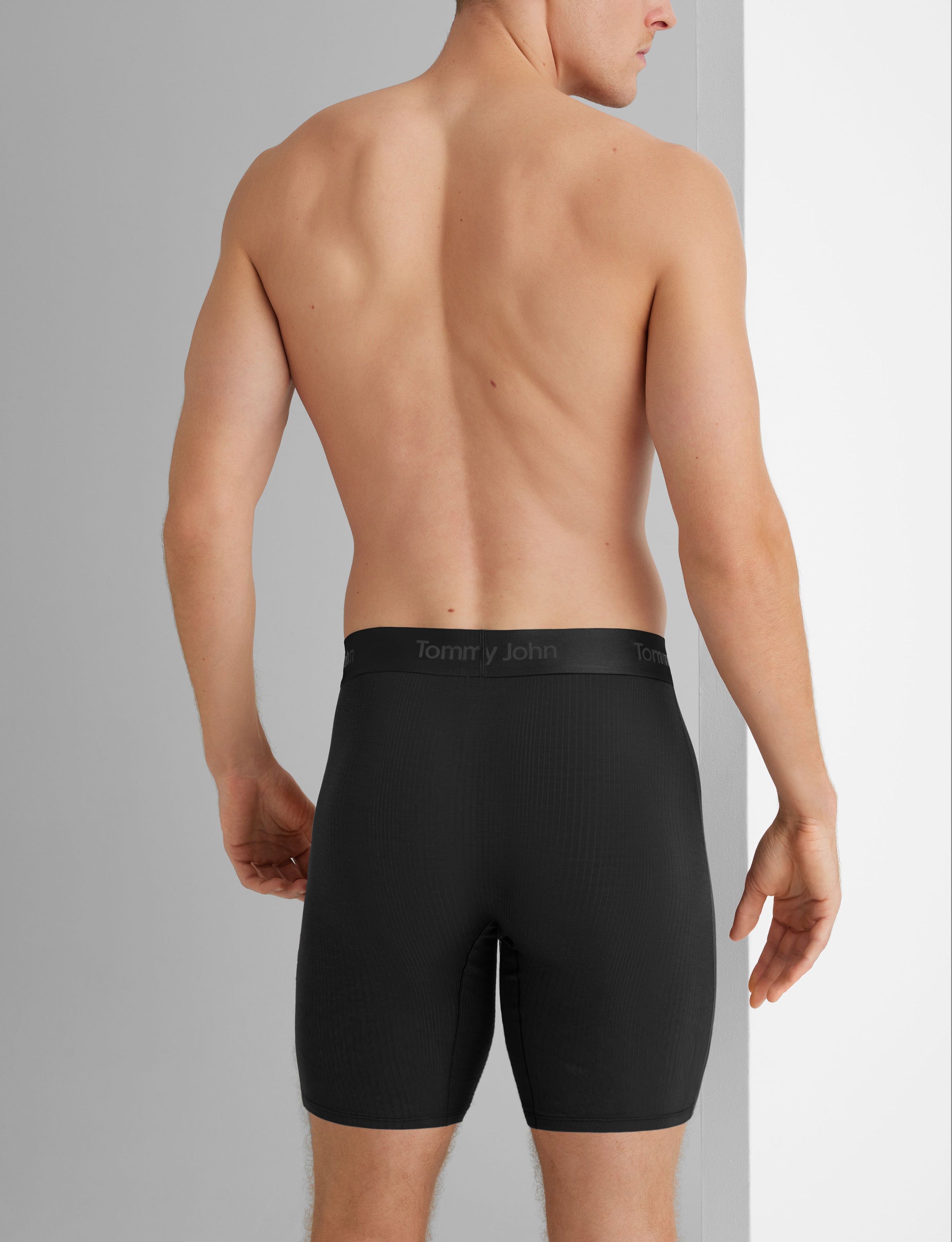 Second Skin Luxe Rib Boxer Brief 8" (3-Pack)