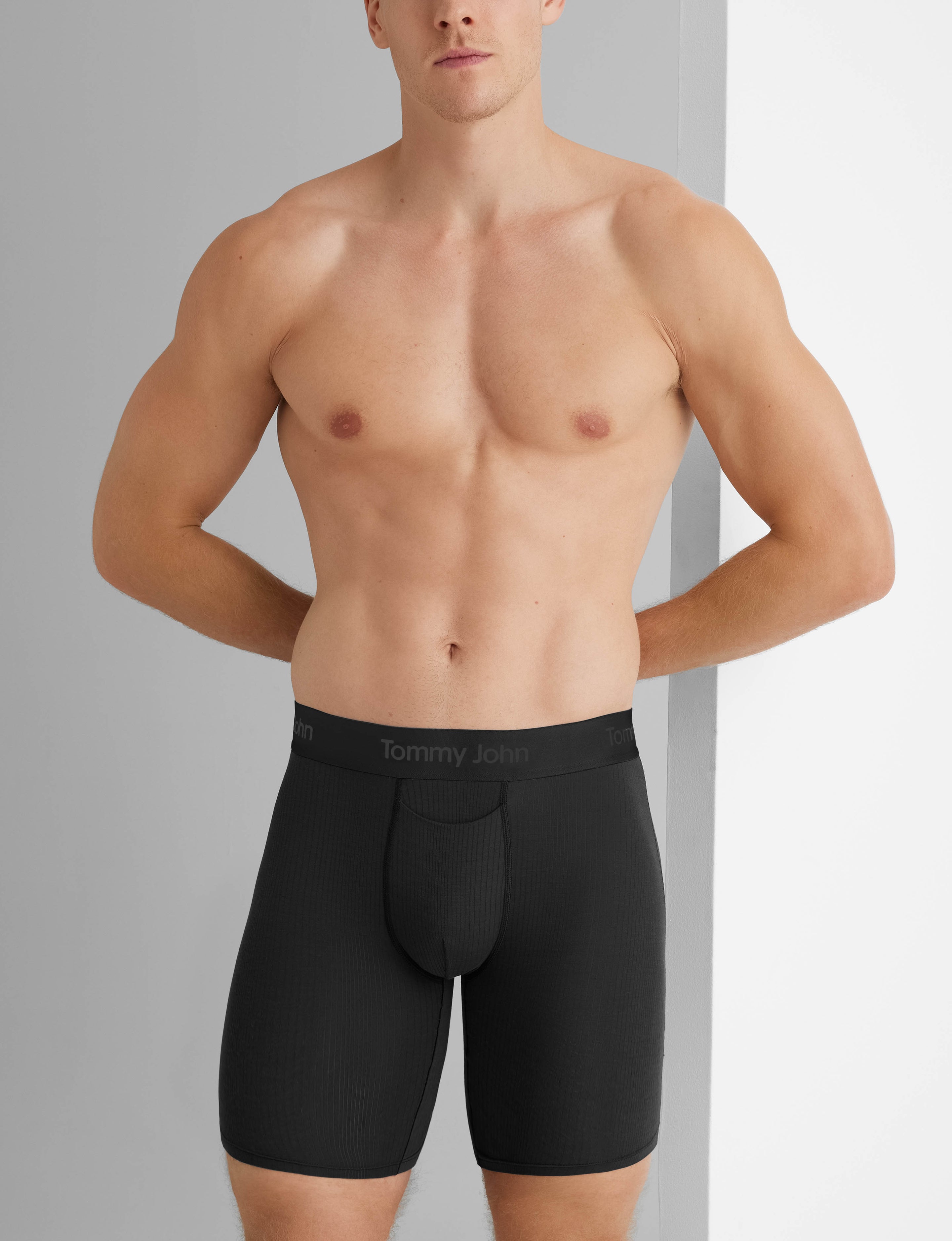 Second Skin Luxe Rib Boxer Brief 8"